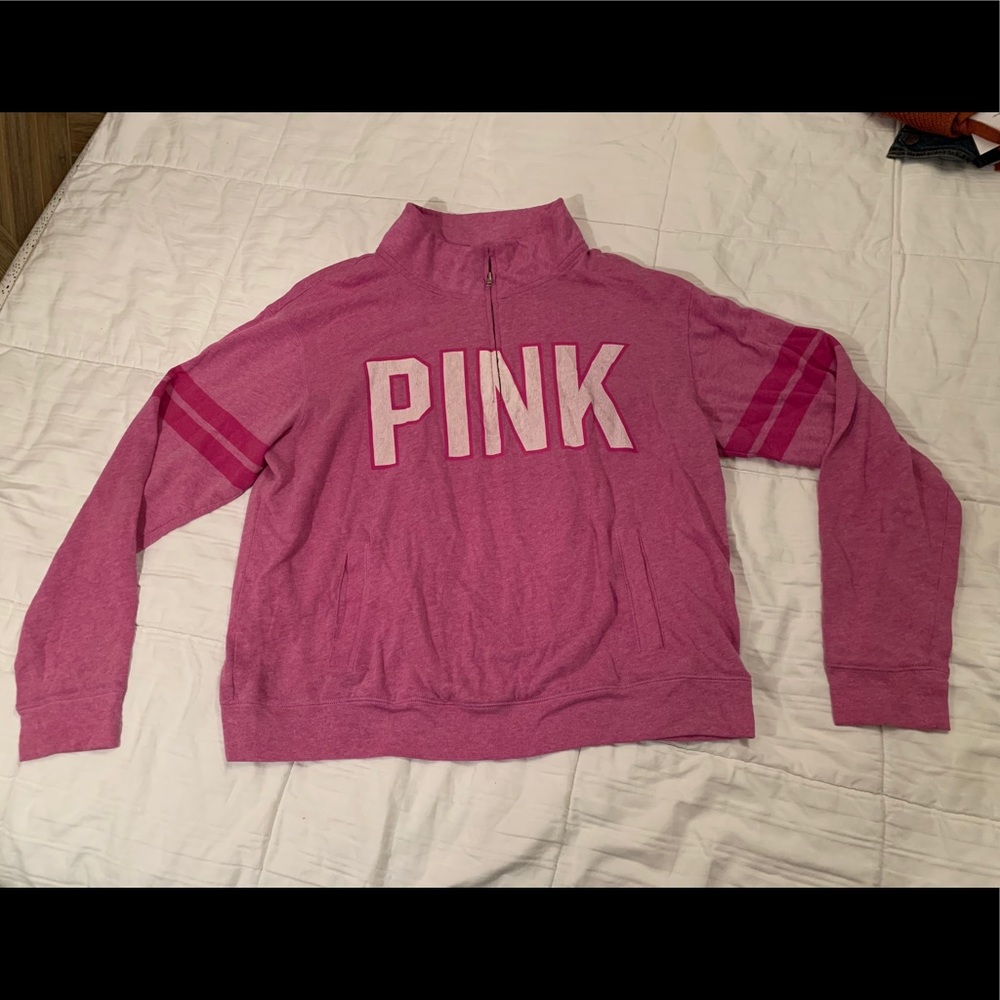 PINK Quarter-Zip Sweatshirt